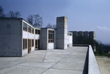 Terrace of the tea-house of the School of Design in Ulm
