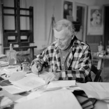 Chagall in seinem Atelier