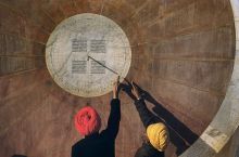 Sundial in an observatory in Jaipur in India