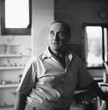 Joan Miró in seinem Atelier
