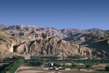 The famous Buddha Statue of Bamiyan that was destroyed in the 1990s 