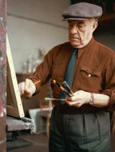 Fernand Léger in his studio 